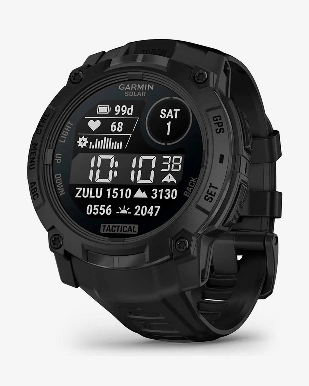 Garmin Instinct 3 Solar 50mm Tactical Edition con cinturino nero
