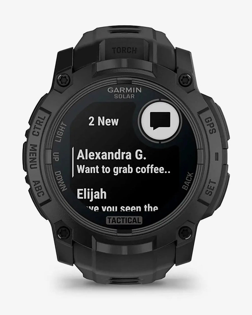 Garmin Instinct 3 Solar 50mm Tactical Edition con cinturino nero