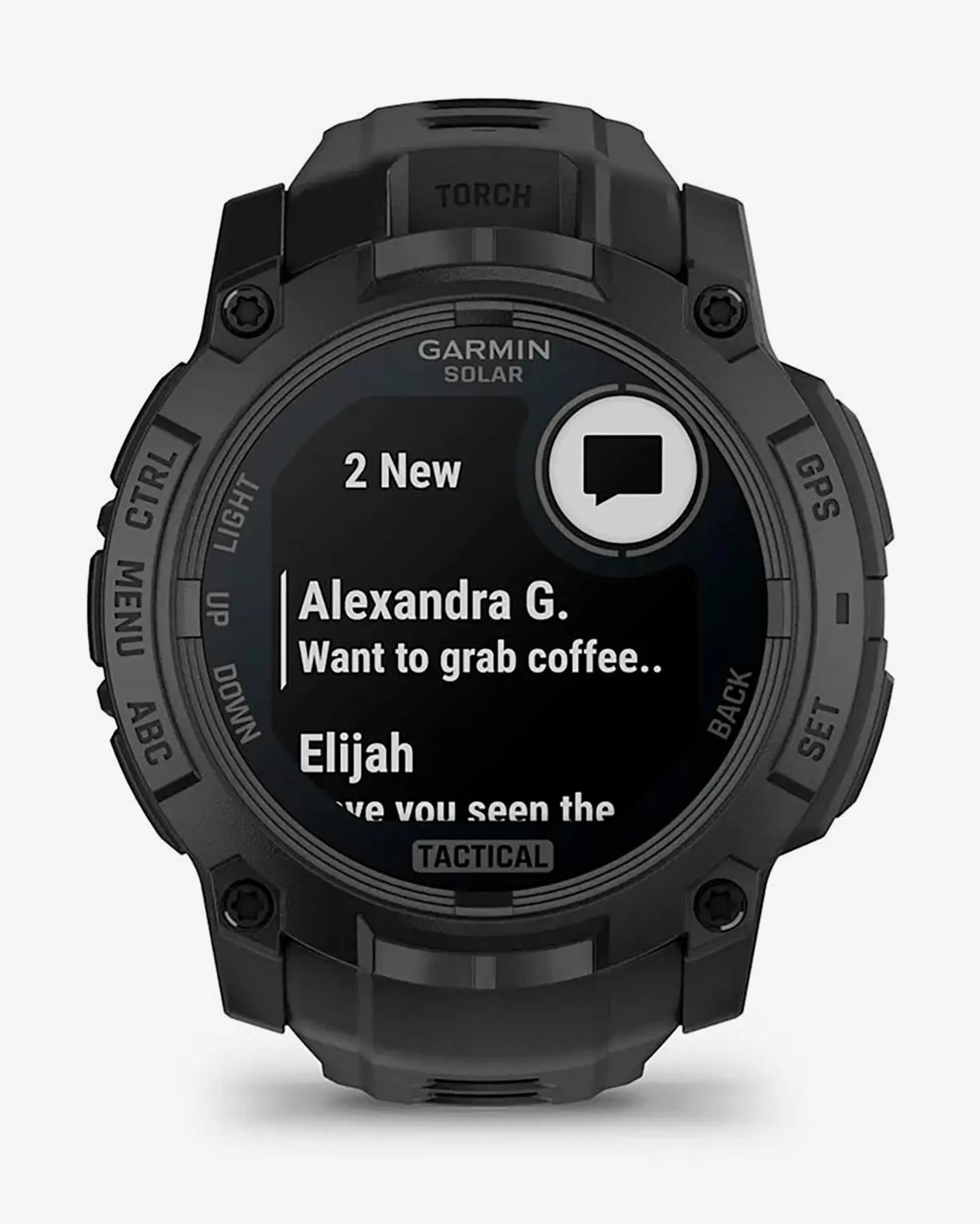 Garmin Instinct 3 Solar 50mm Tactical Edition con cinturino nero