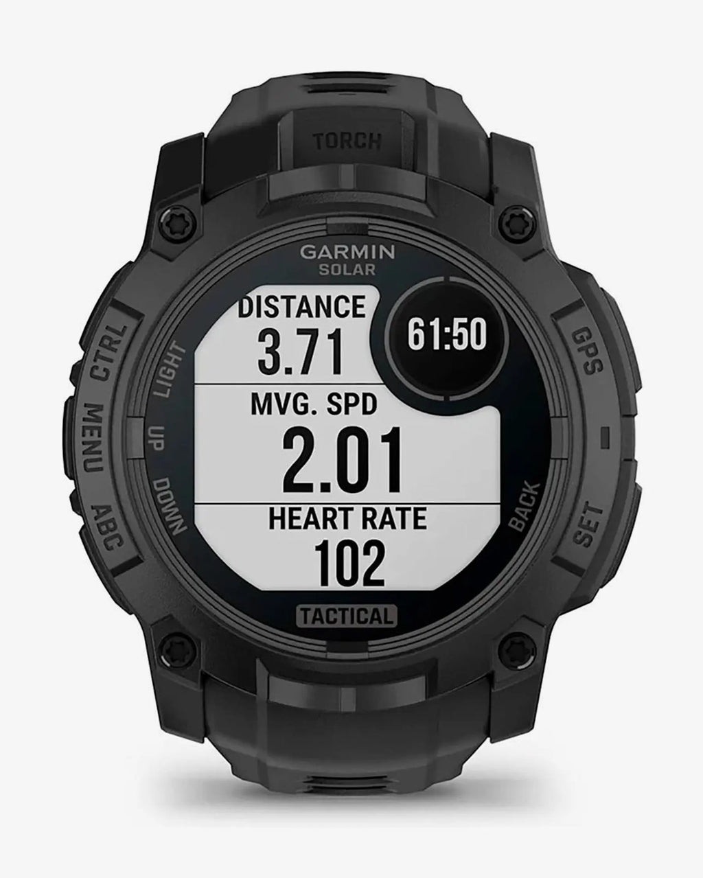 Garmin Instinct 3 Solar 50mm Tactical Edition con cinturino nero