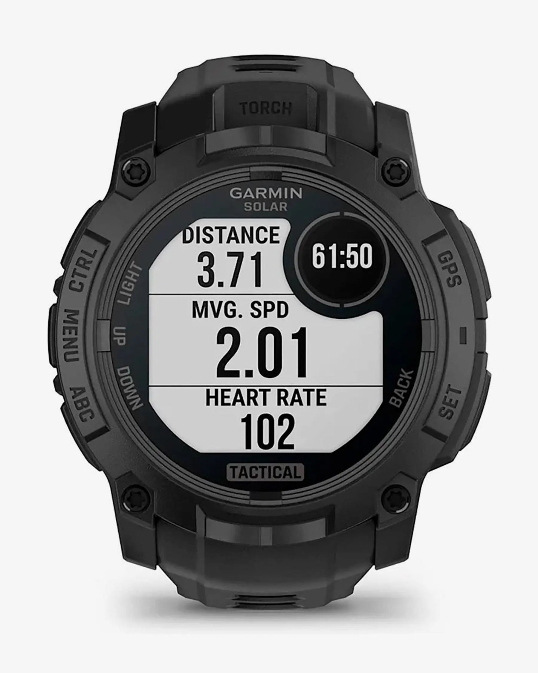 Garmin Instinct 3 Solar 50mm Tactical Edition con cinturino nero