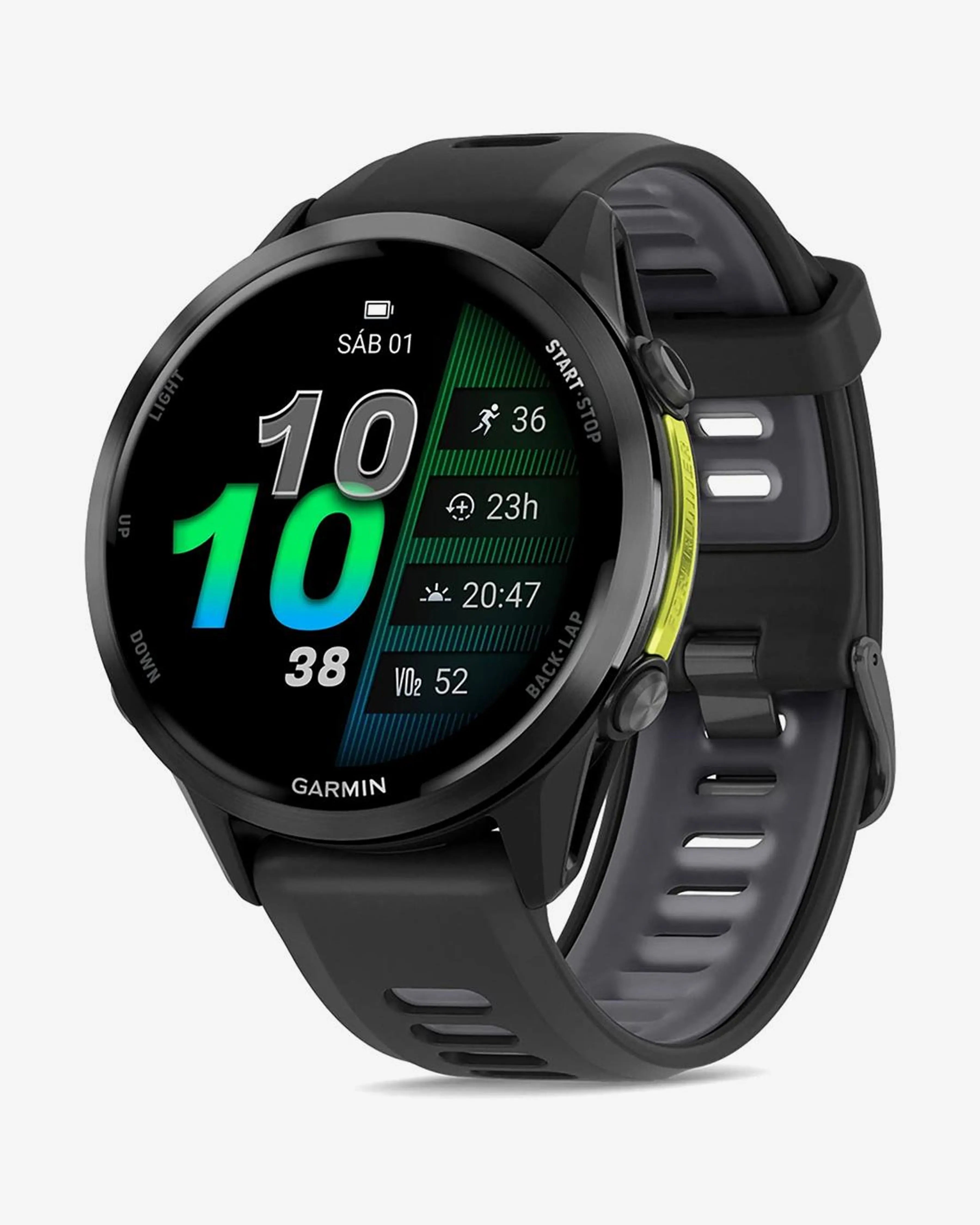 Cinturino nero grigio scuro Garmin Forerunner 970