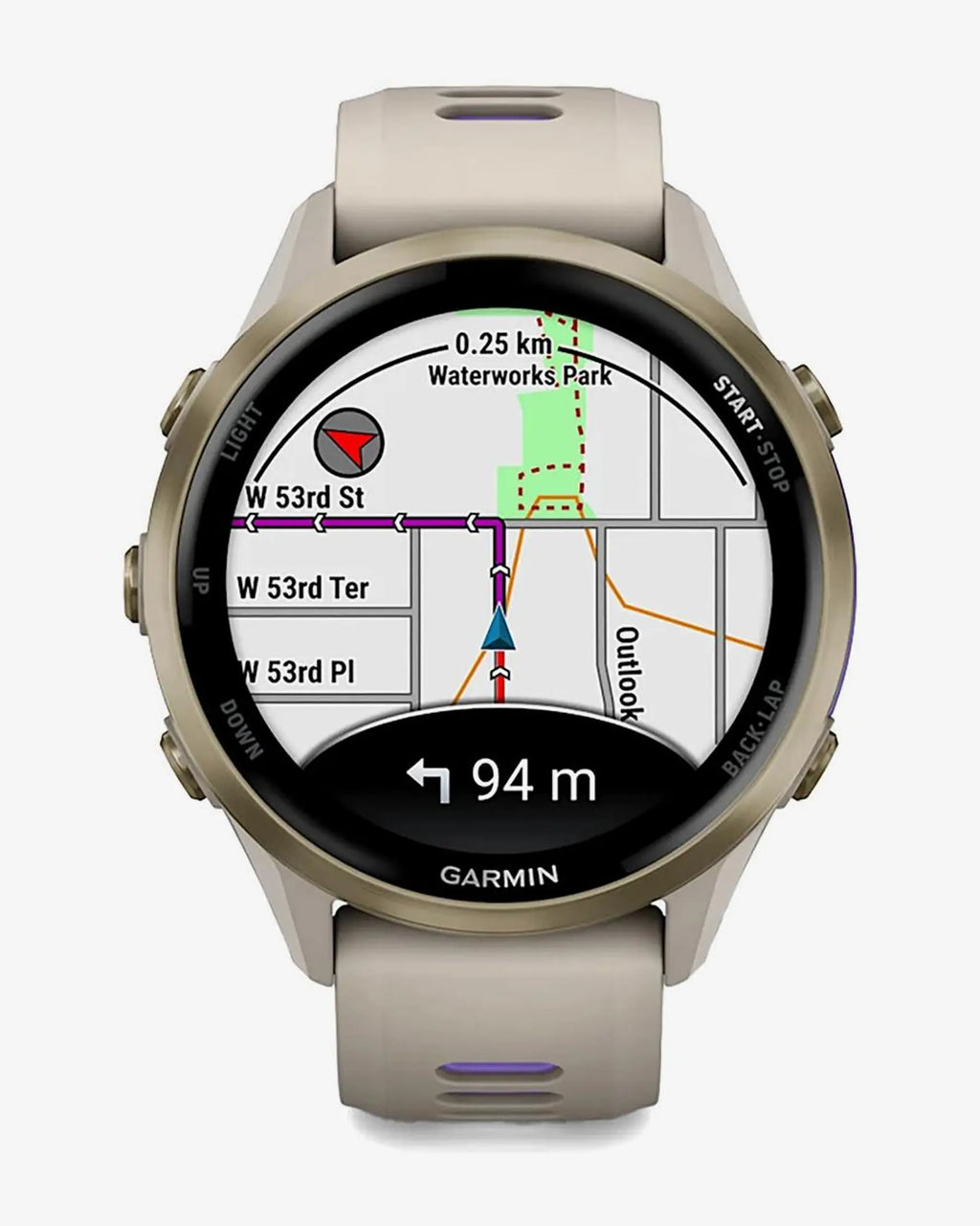 Garmin Forerunner 970 (grigio) con cinturino grigio-lilla