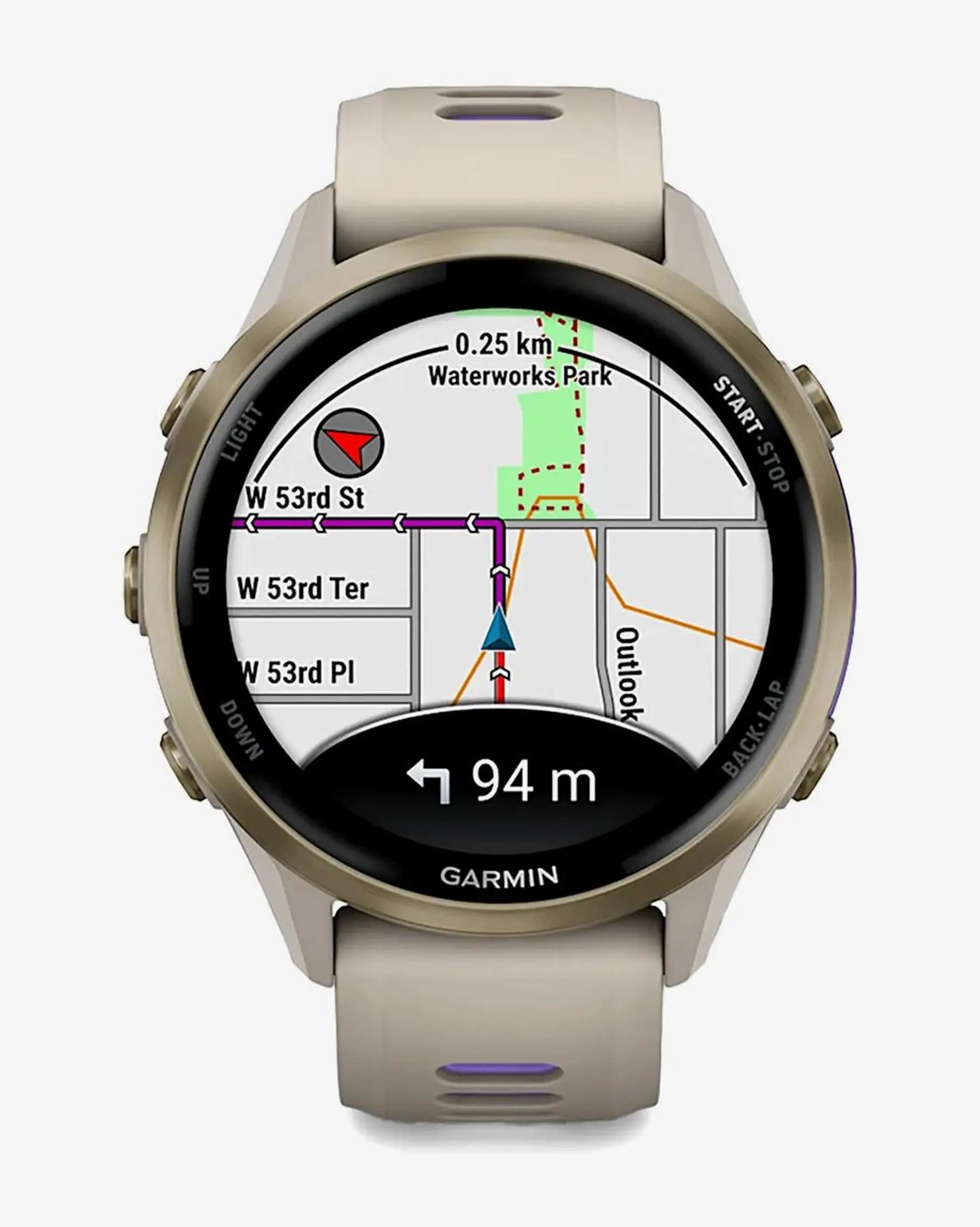 Garmin Forerunner 970 (grigio) con cinturino grigio-lilla