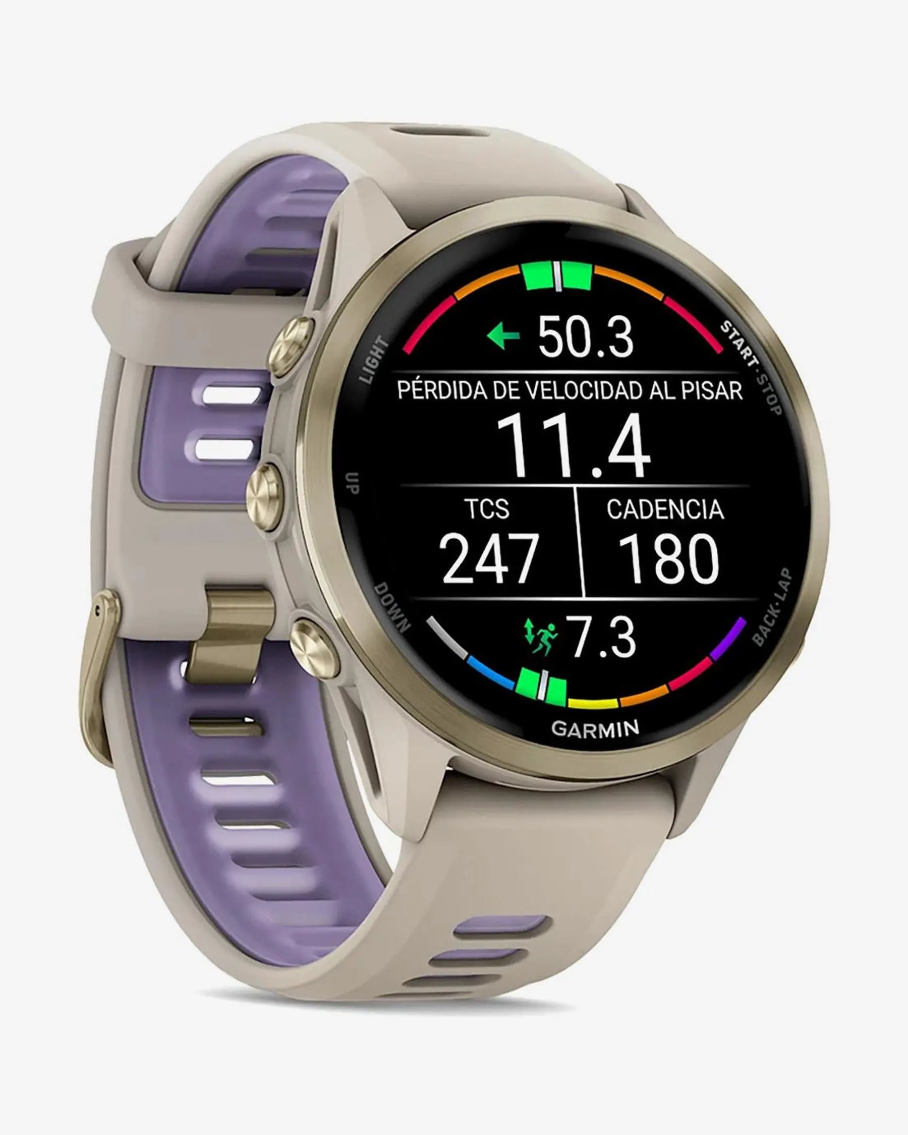 Garmin Forerunner 970 (grigio) con cinturino grigio-lilla