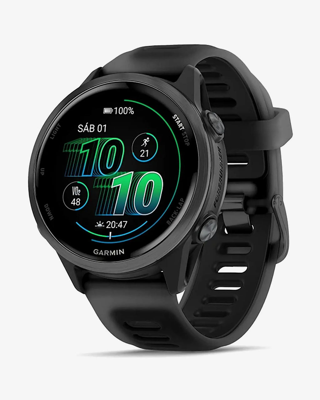 Garmin Forerunner 570 - 42 mm Grigio Scuro con Cinturino Nero