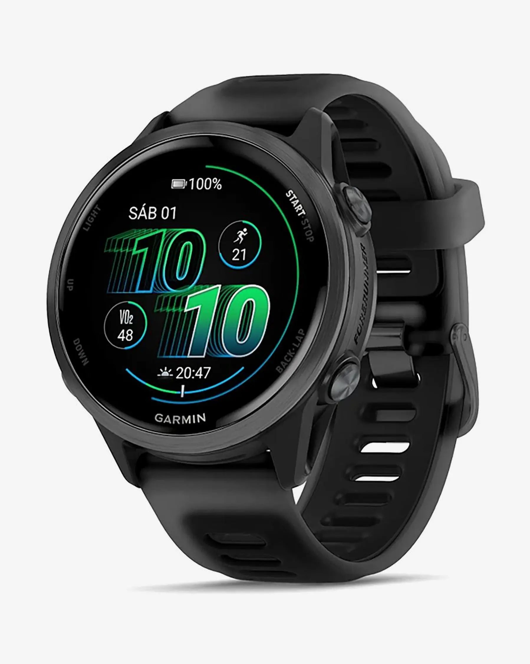 Garmin Forerunner 570 - 42 mm Grigio Scuro con Cinturino Nero
