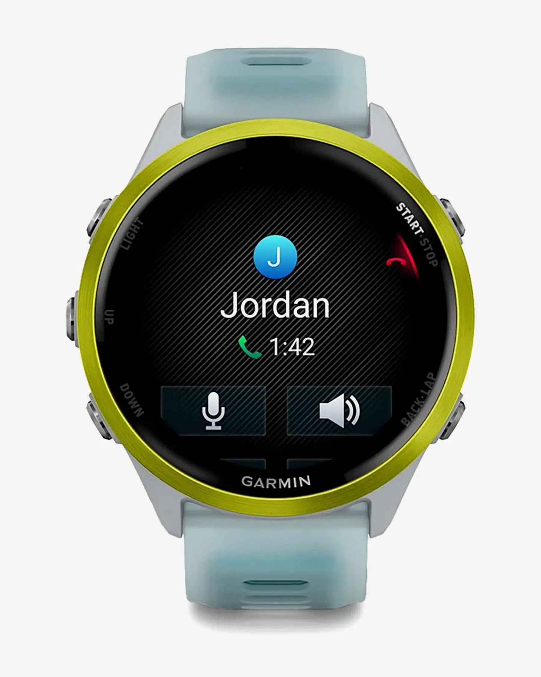 Garmin Forerunner 570 - 47 mm Giallo con cinturino blu e bianco