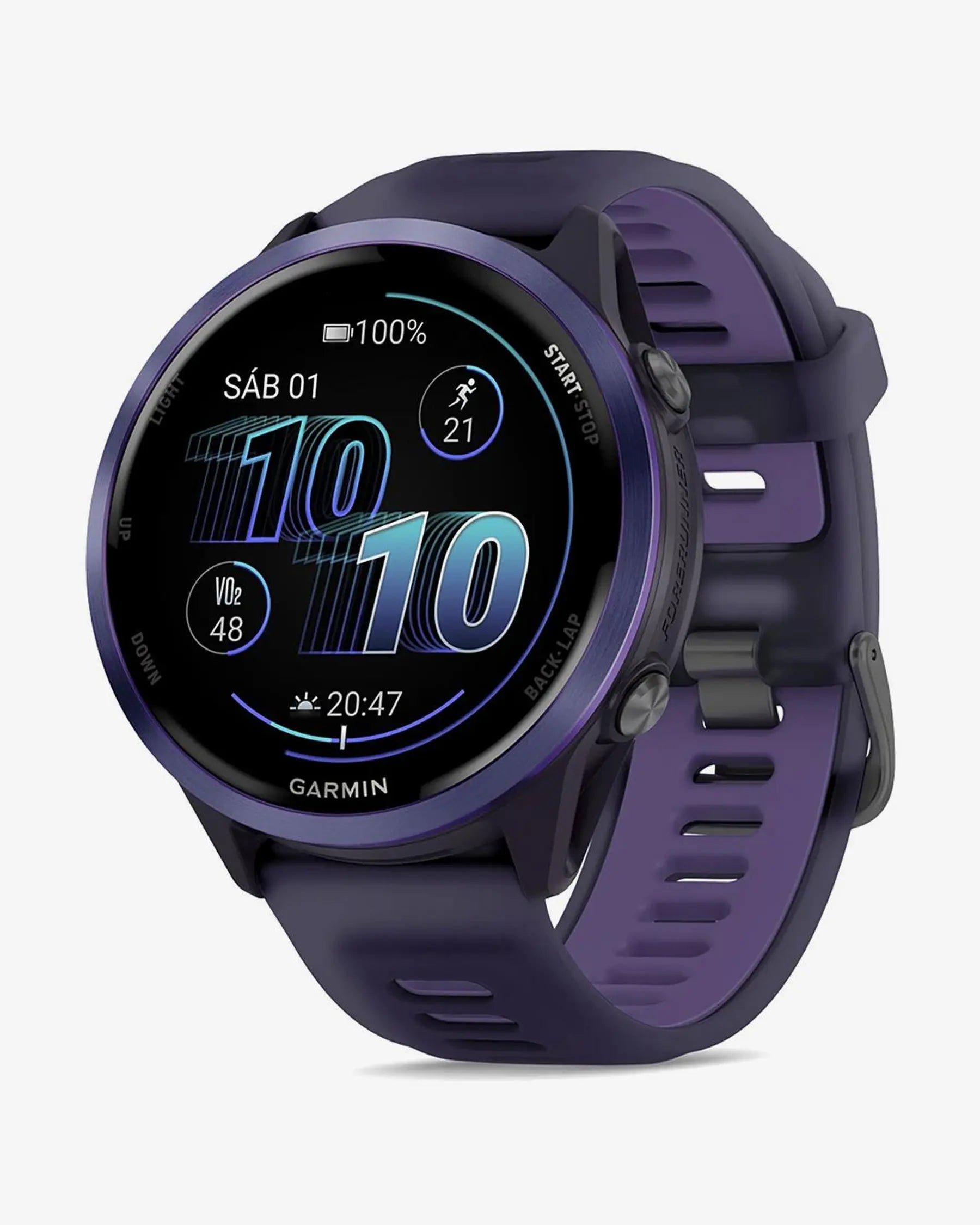 Garmin Forerunner 570 - 47 mm (viola con cinturino lilla)