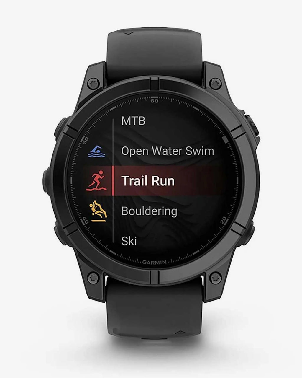 Garmin Fenix E in acciaio inossidabile da 47 mm, grigio ardesia, con cinturino nero