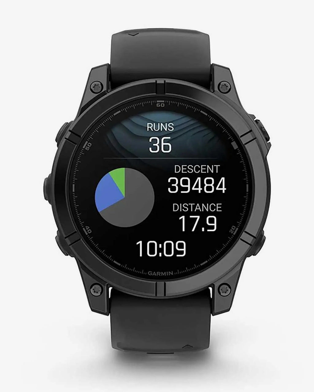 Garmin Fenix E in acciaio inossidabile da 47 mm, grigio ardesia, con cinturino nero