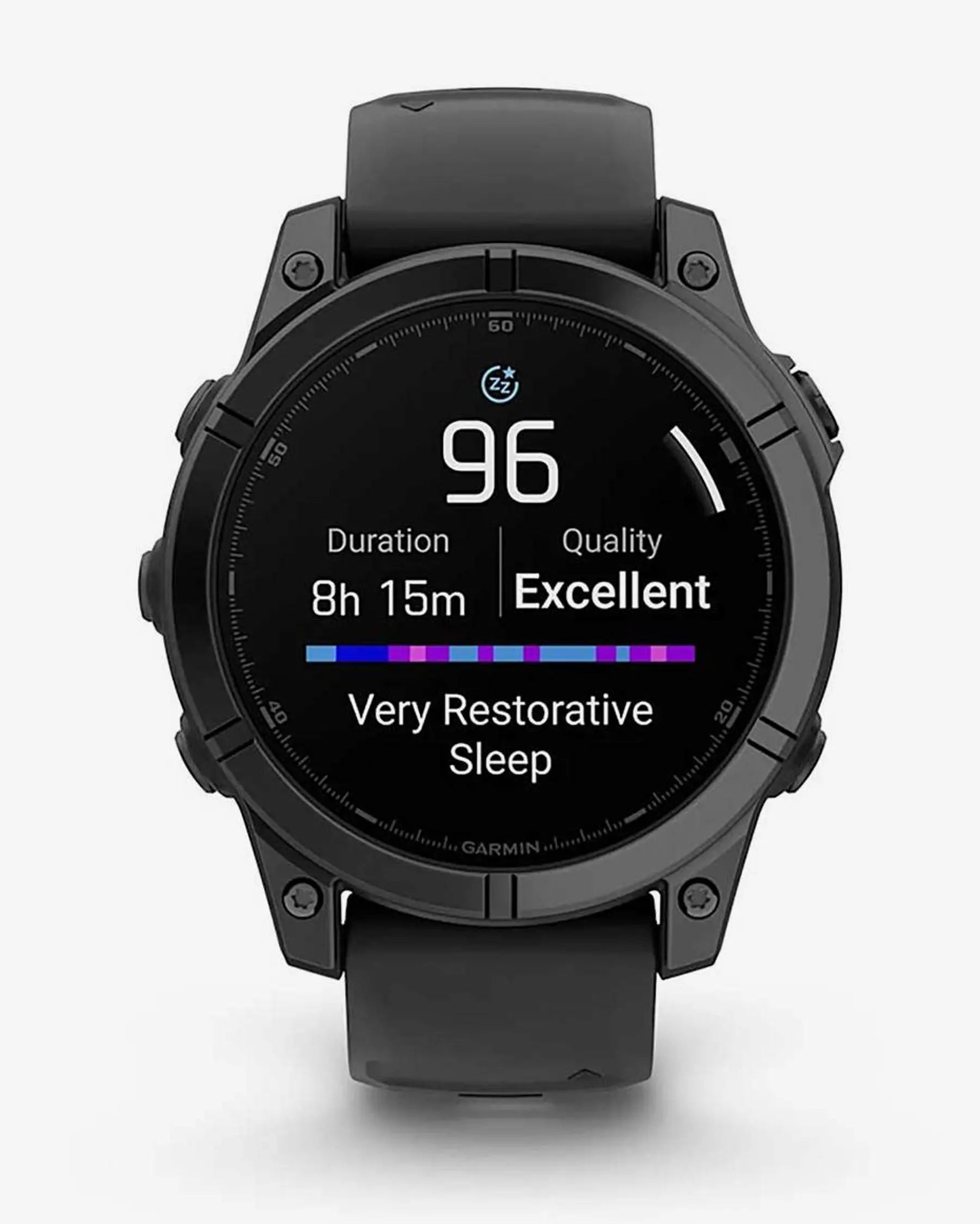 Garmin Fenix E in acciaio inossidabile da 47 mm, grigio ardesia, con cinturino nero