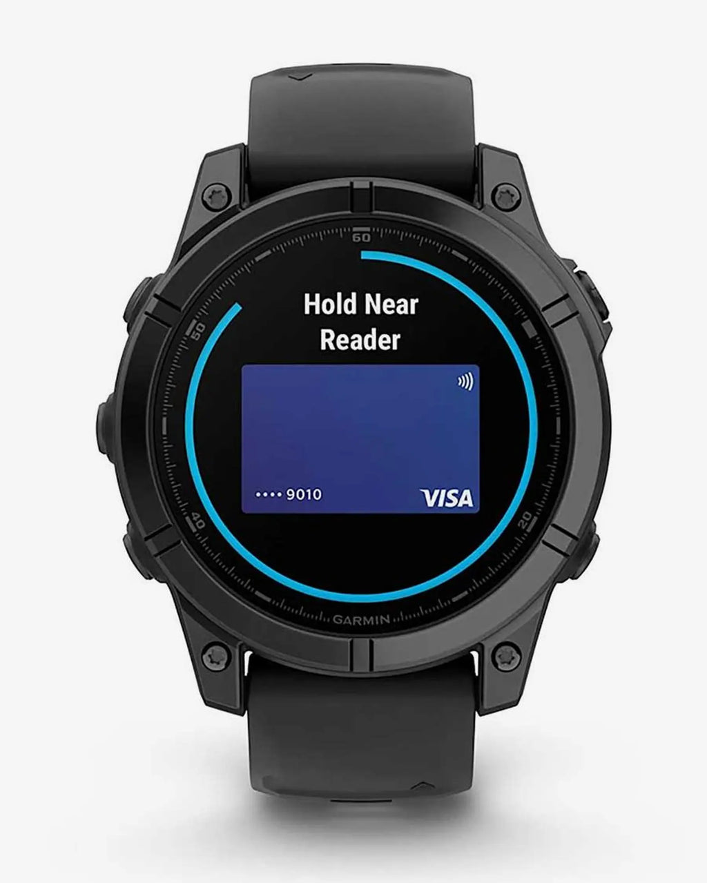 Garmin Fenix E in acciaio inossidabile da 47 mm, grigio ardesia, con cinturino nero