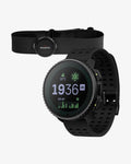 Suunto Vertical Solar in acciaio nero intenso + sensore di frequenza cardiaca intelligente Suunto in nero